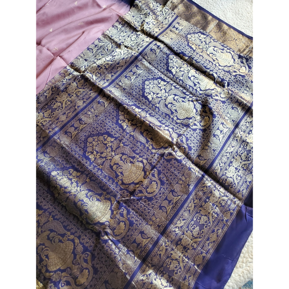 Women Pure Silk Kanjivaram Saree Handloom Wedding Festive Designer - Picture 4 of 16